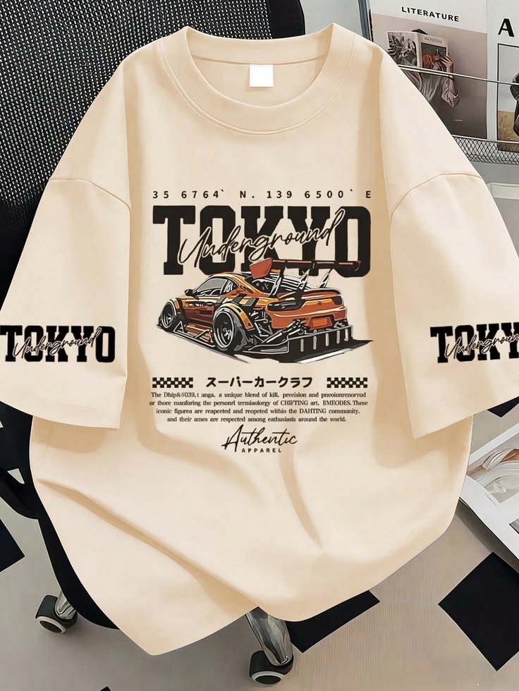 Tokyo Underground Racing Graphic Oversized T-Shirt Street Style