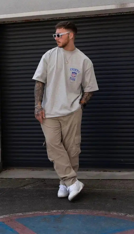 Eighty Five Chest Logo Oversized Tee